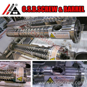 Cone screw barrel for wpc profile